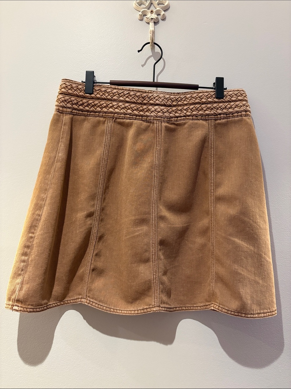 Free People - Braided Baby A-Line Mini Skirt - Size M - Picture 5 of 7